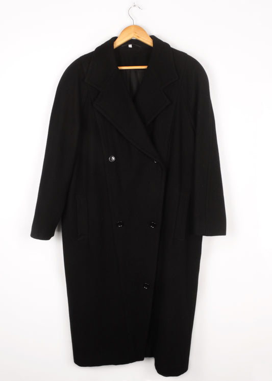 Vintage 80s coat in black