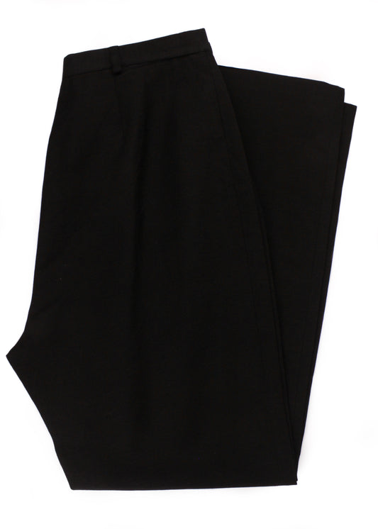 Vintage linen trousers in black