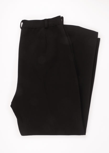 Vintage woolen trousers in black