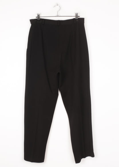 Vintage woolen trousers in black