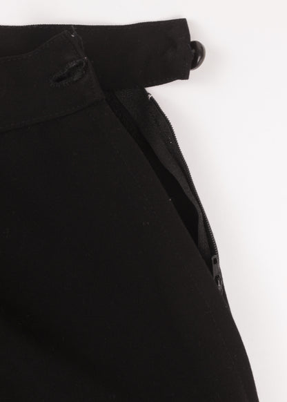 Vintage woolen trousers in black