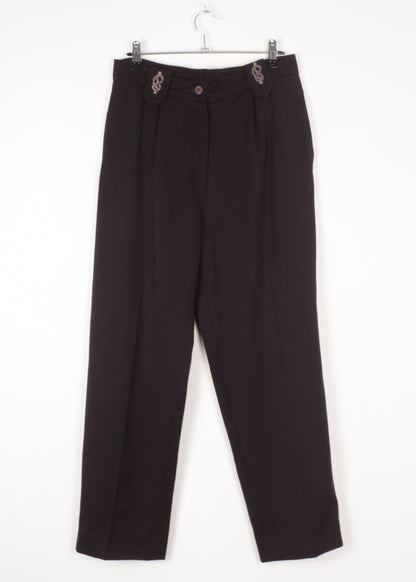 Vintage woolen trousers in navy