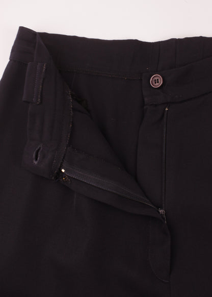 Vintage woolen trousers in navy