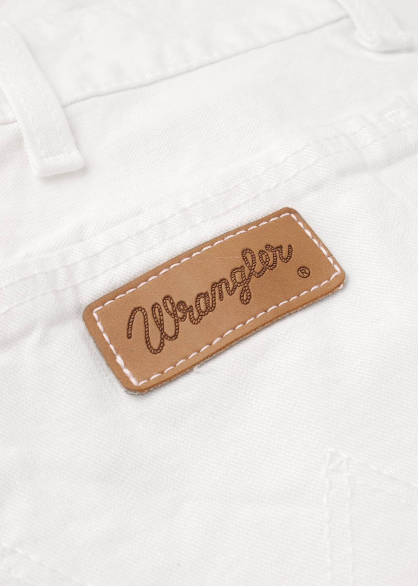 Wrangler white jean skirt