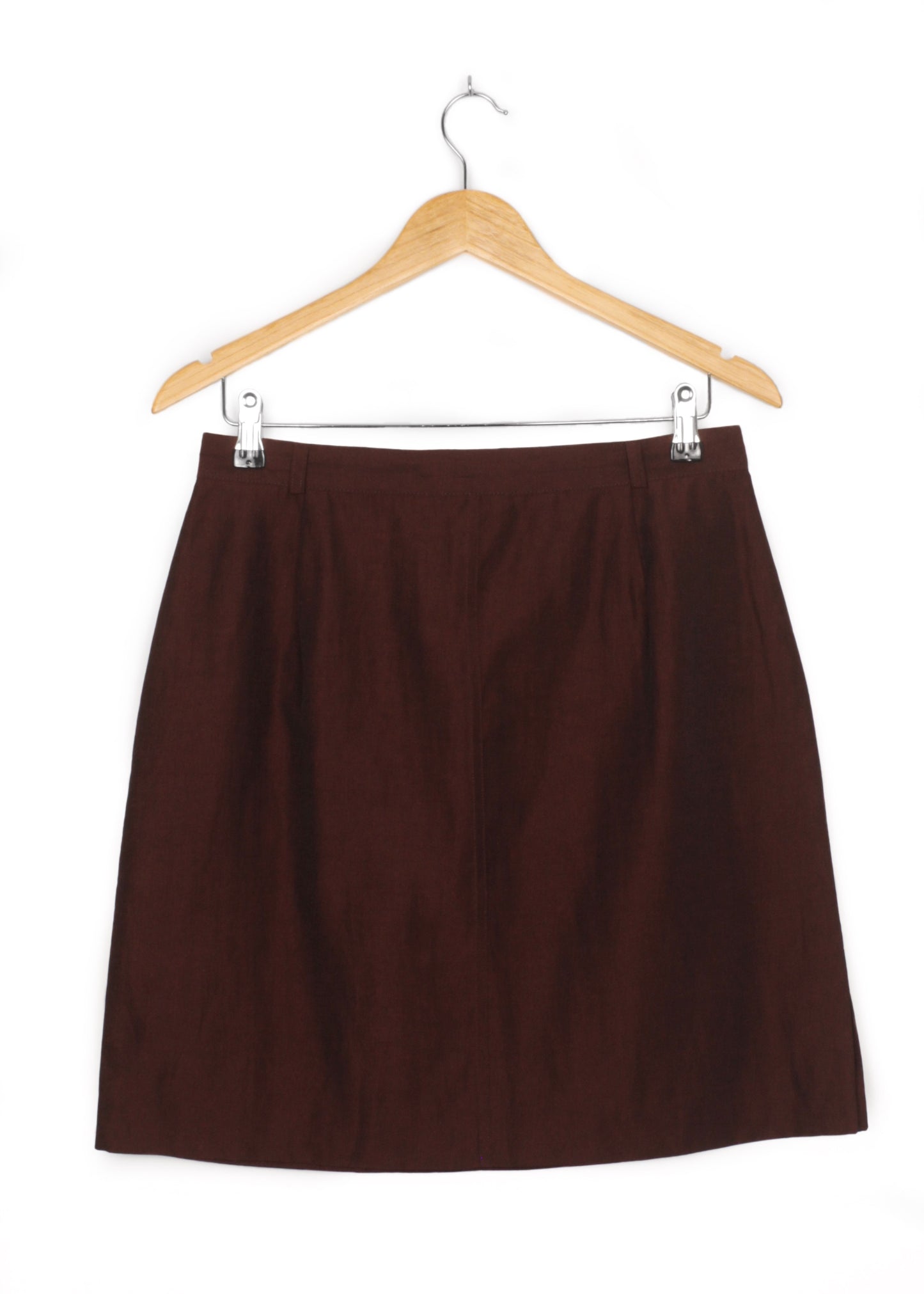 Mini skirt in burgundy