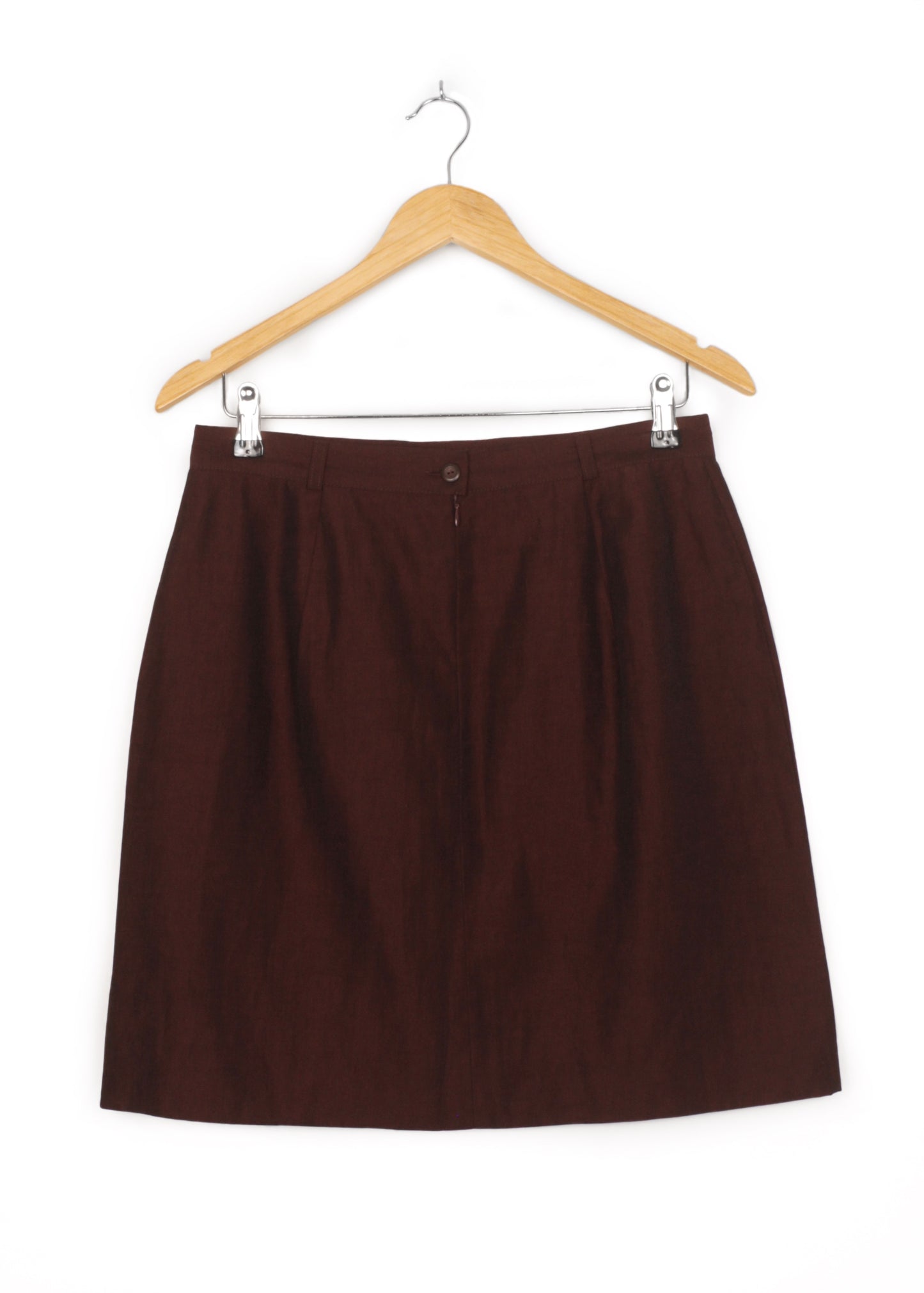 Mini skirt in burgundy