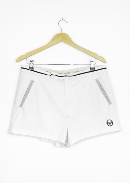 Sergio Tacchini tennis shorts in white (with pockets)