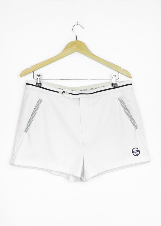 Sergio Tacchini tennis shorts in white (with pockets)